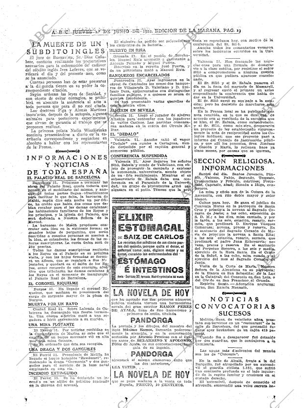 ABC MADRID 01-06-1922 página 19