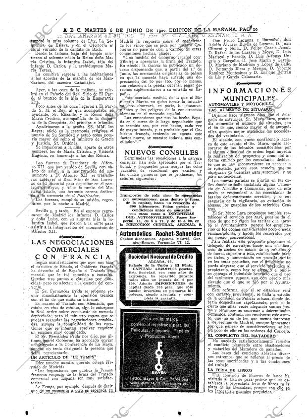 ABC MADRID 06-06-1922 página 10