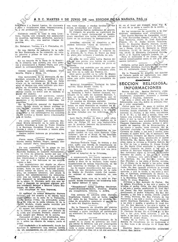 ABC MADRID 06-06-1922 página 24