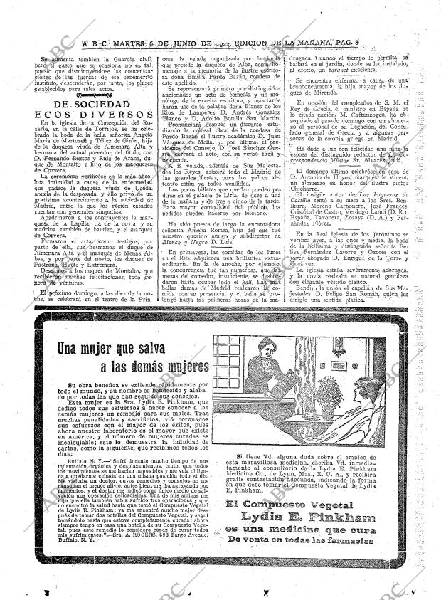 ABC MADRID 06-06-1922 página 8
