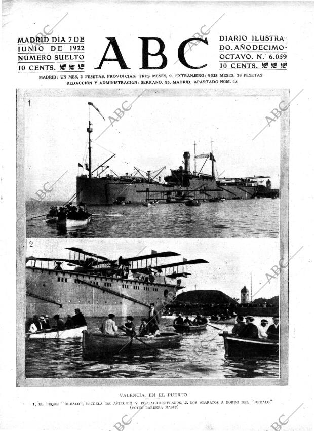 ABC MADRID 07-06-1922 página 1