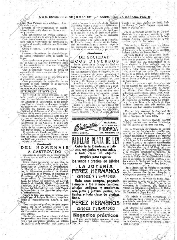 ABC MADRID 11-06-1922 página 20