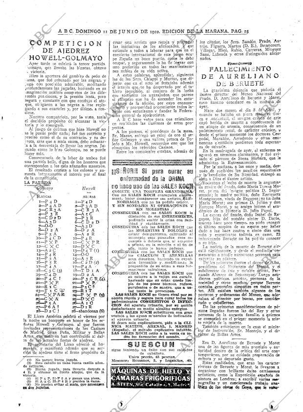 ABC MADRID 11-06-1922 página 25