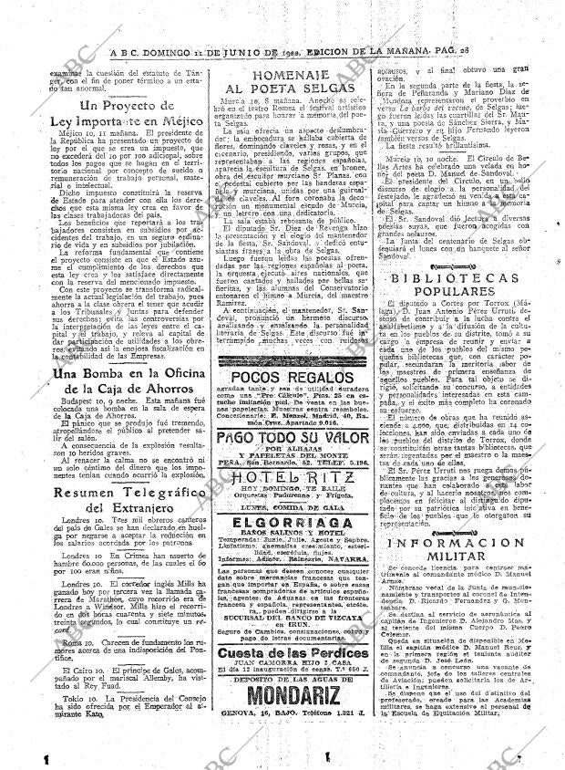 ABC MADRID 11-06-1922 página 28