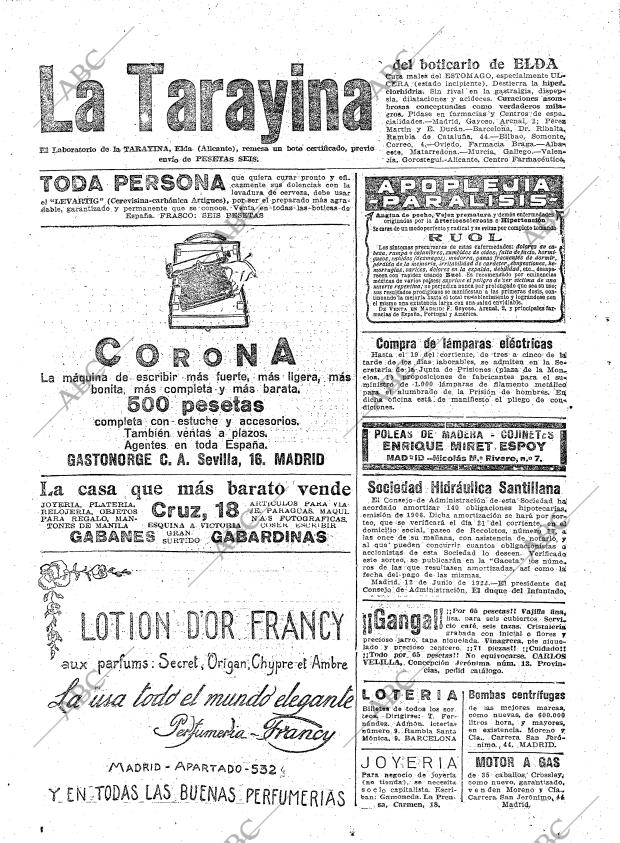 ABC MADRID 13-06-1922 página 34