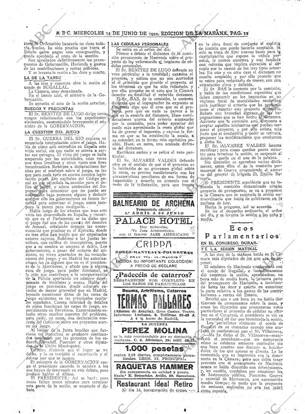 ABC MADRID 14-06-1922 página 12