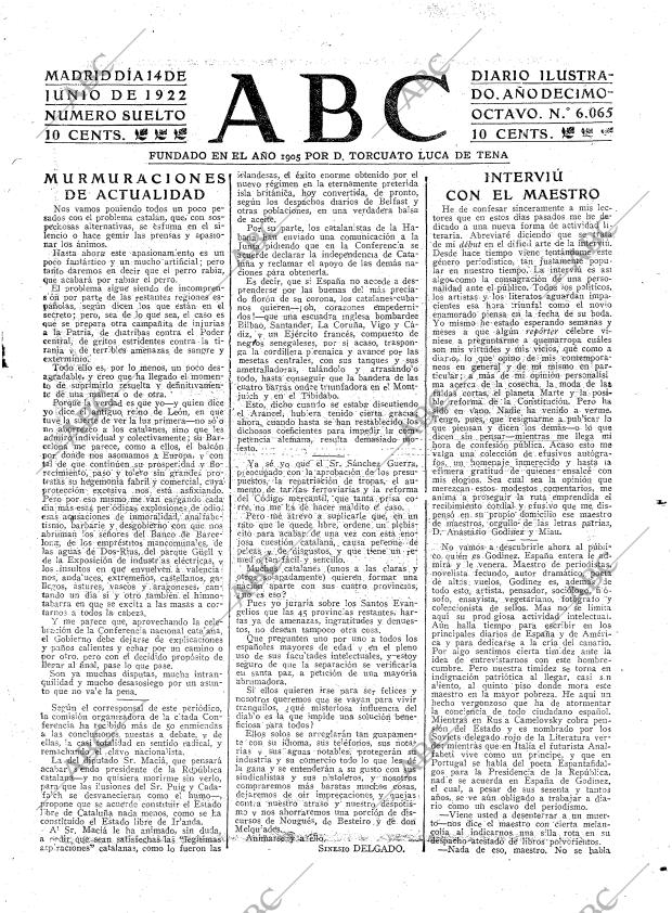 ABC MADRID 14-06-1922 página 3