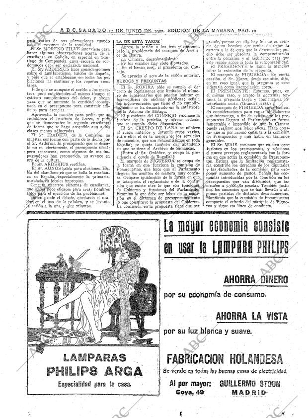 ABC MADRID 17-06-1922 página 12