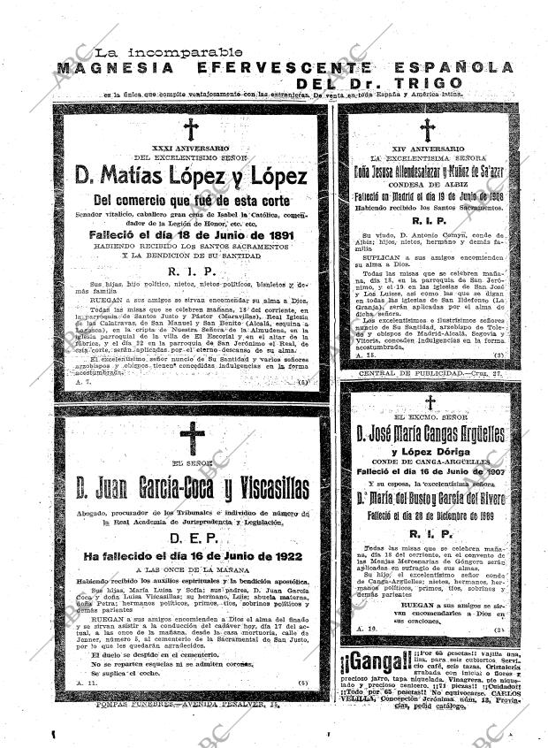 ABC MADRID 17-06-1922 página 28