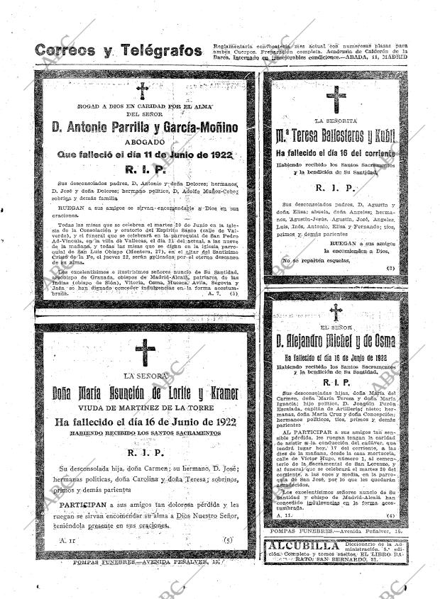 ABC MADRID 17-06-1922 página 29