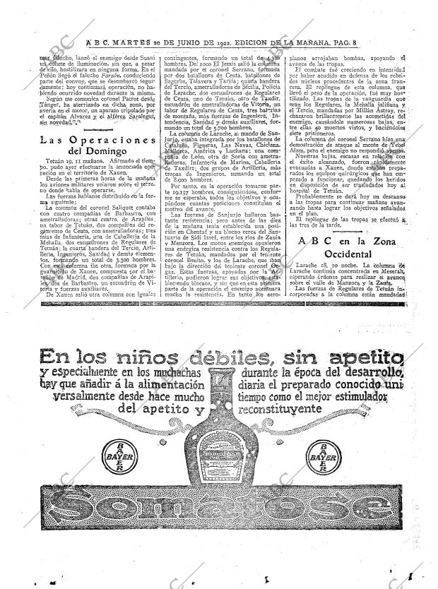 ABC MADRID 20-06-1922 página 8