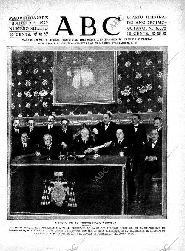 ABC MADRID 22-06-1922 página 1