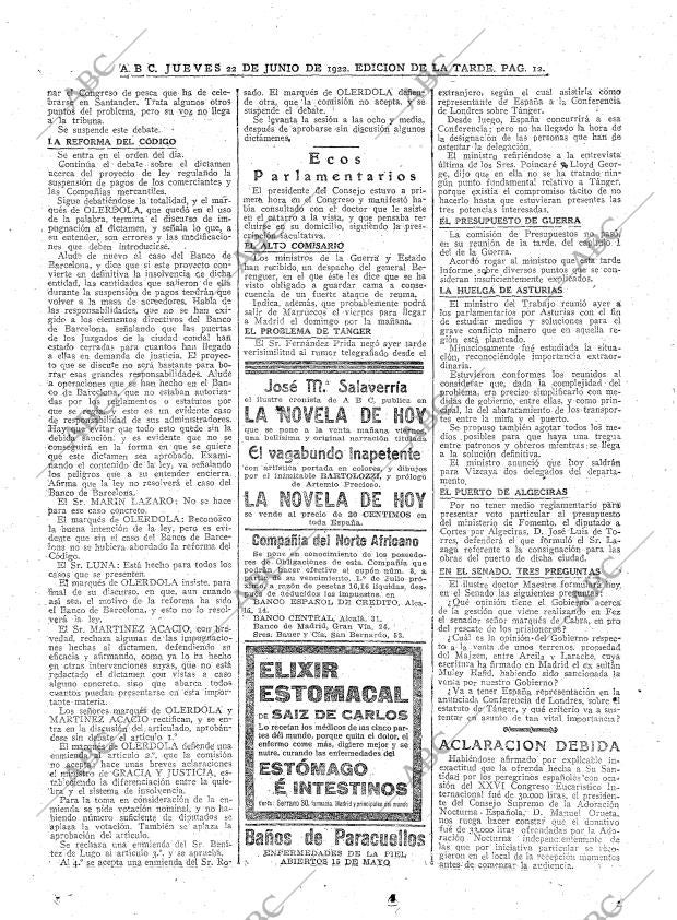 ABC MADRID 22-06-1922 página 12