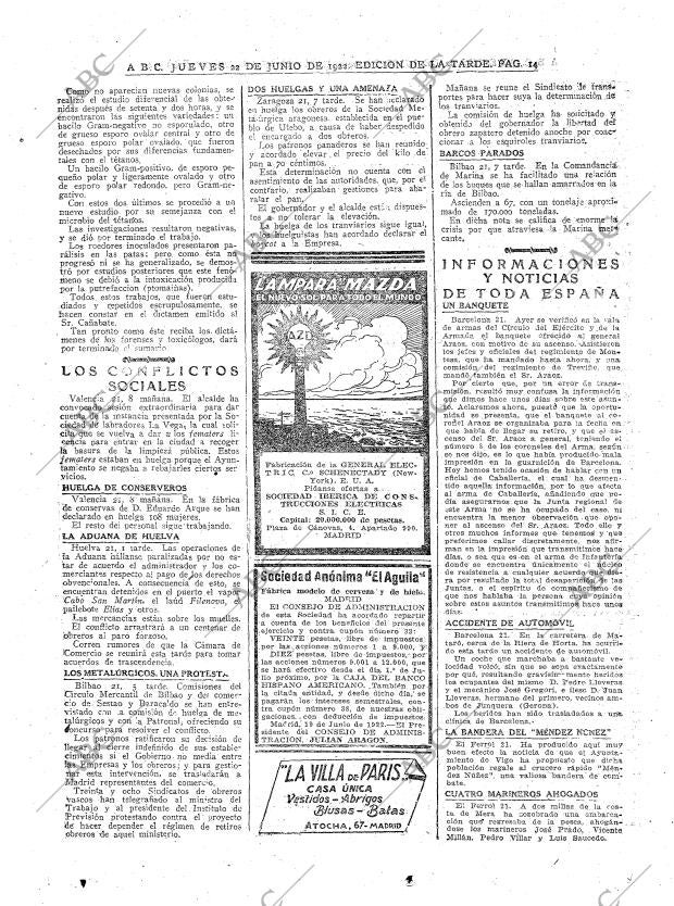 ABC MADRID 22-06-1922 página 14