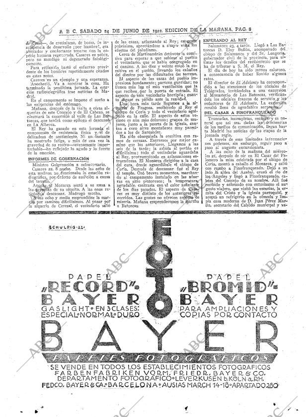 ABC MADRID 24-06-1922 página 8