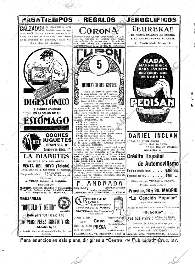 ABC MADRID 28-06-1922 página 2