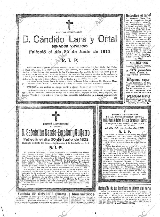 ABC MADRID 28-06-1922 página 28
