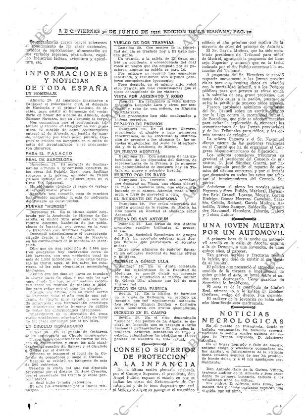 ABC MADRID 30-06-1922 página 20