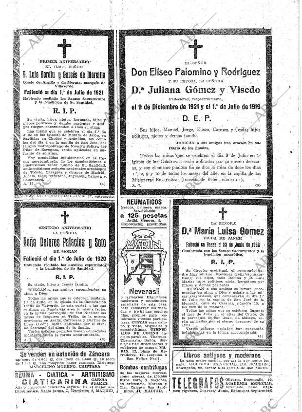 ABC MADRID 30-06-1922 página 26