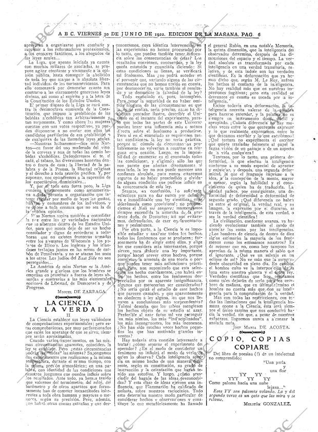 ABC MADRID 30-06-1922 página 6