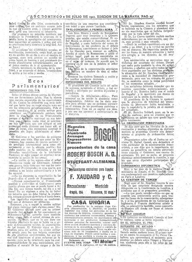 ABC MADRID 02-07-1922 página 25