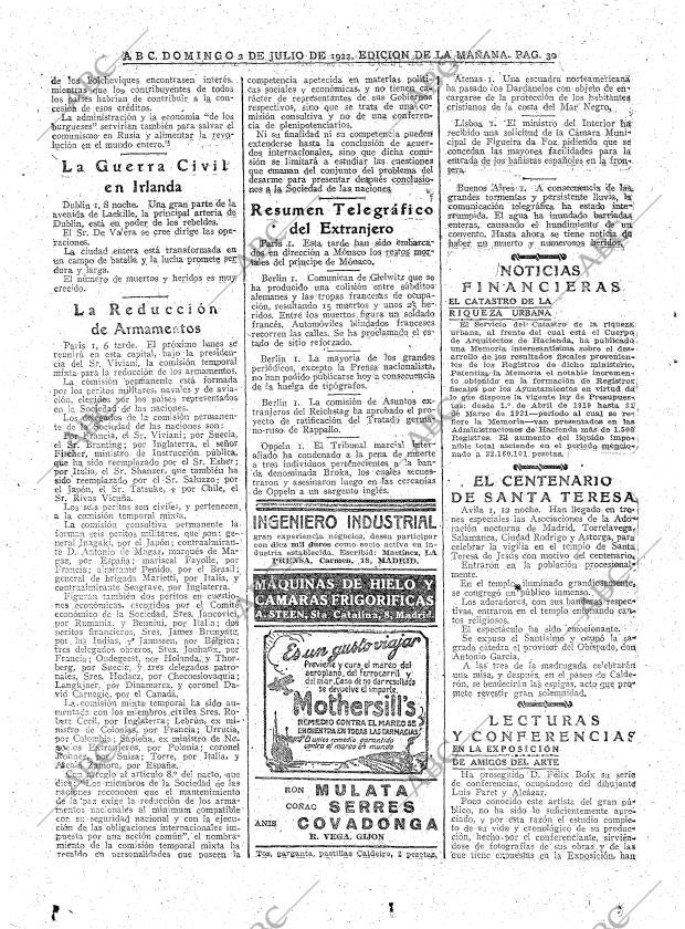 ABC MADRID 02-07-1922 página 30