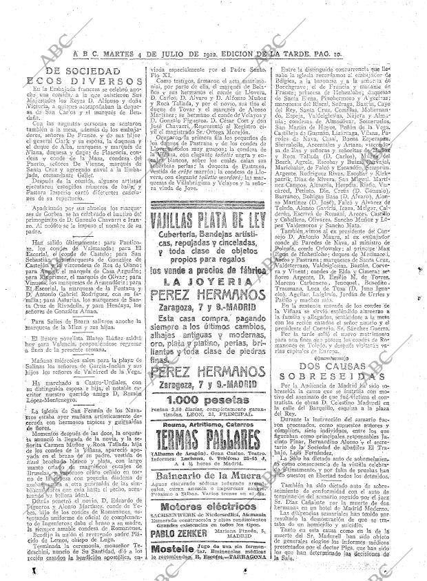 ABC MADRID 04-07-1922 página 10