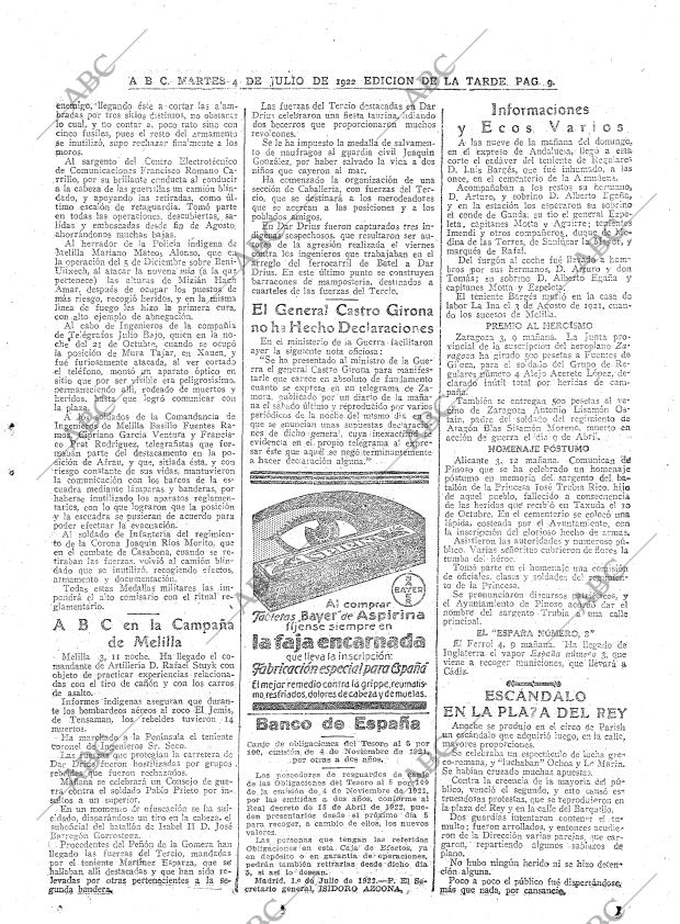 ABC MADRID 04-07-1922 página 9