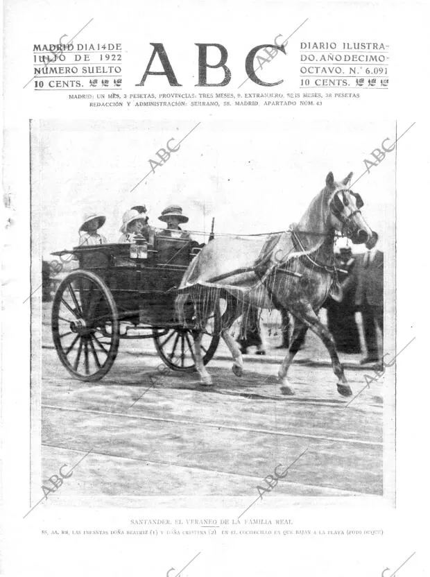 ABC MADRID 14-07-1922 página 1