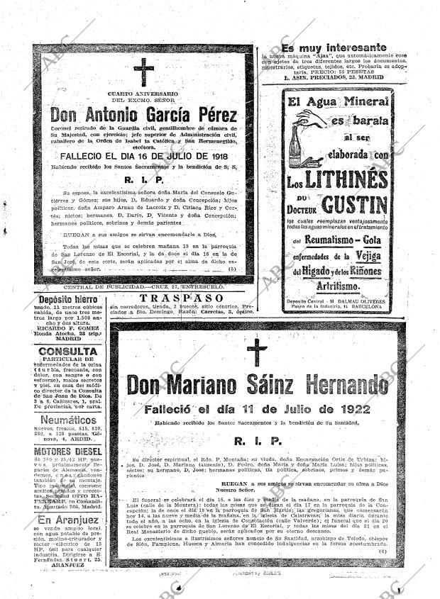 ABC MADRID 14-07-1922 página 29