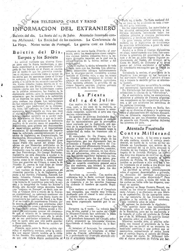ABC MADRID 15-07-1922 página 19
