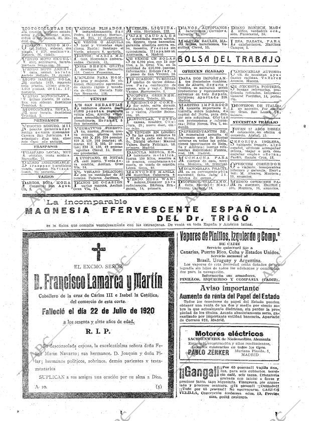 ABC MADRID 22-07-1922 página 23
