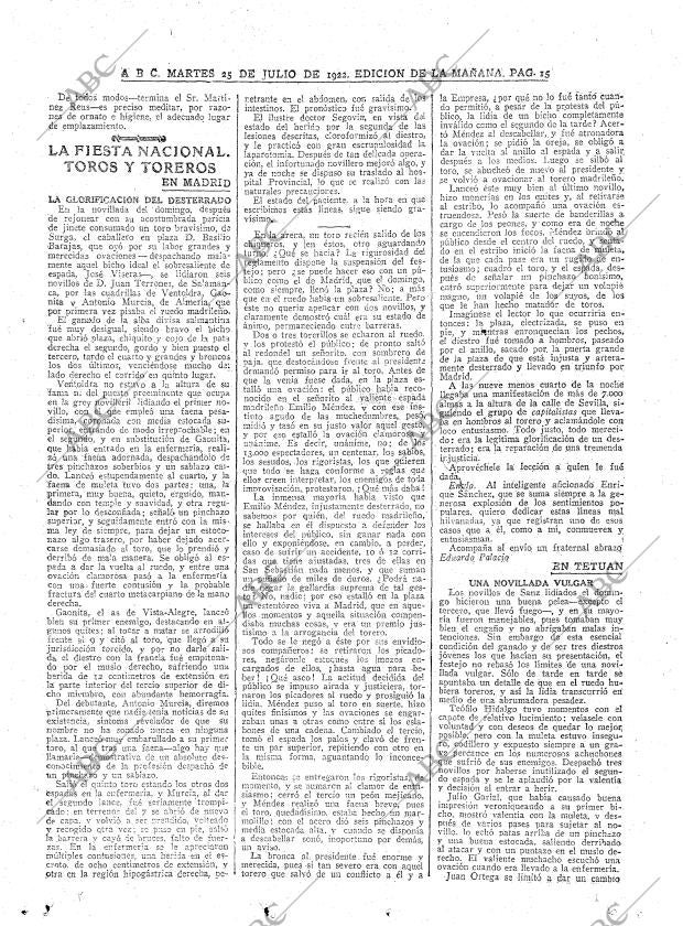 ABC MADRID 25-07-1922 página 15