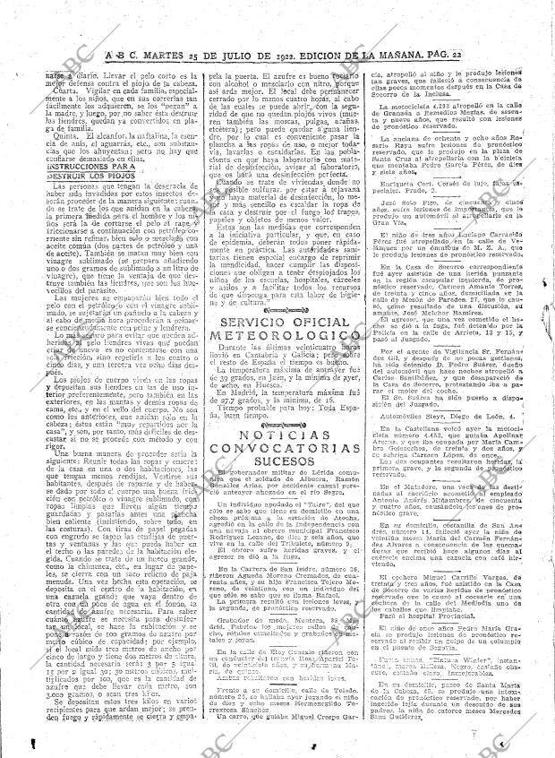 ABC MADRID 25-07-1922 página 22