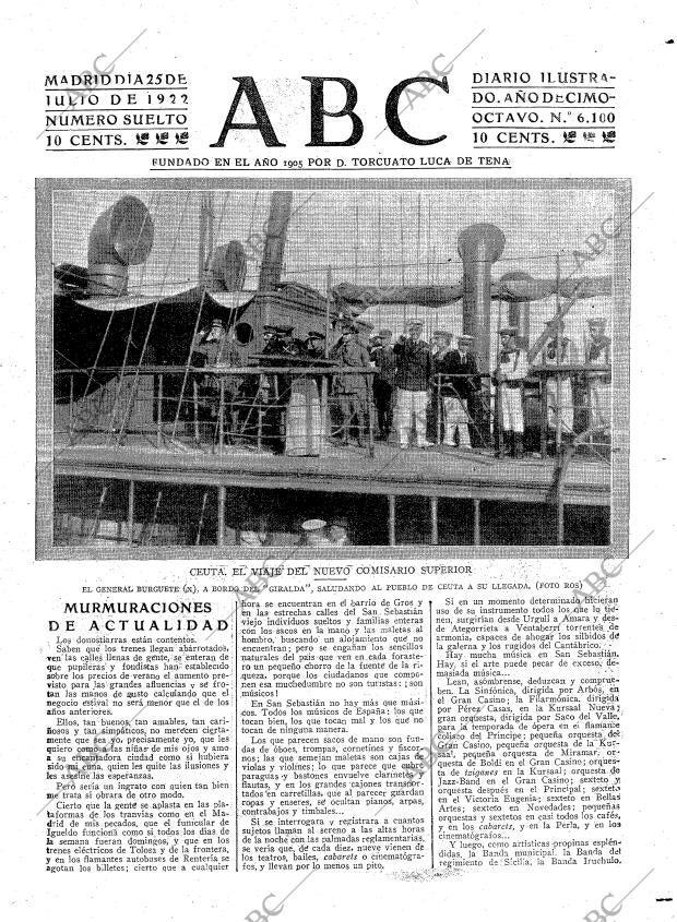 ABC MADRID 25-07-1922 página 3