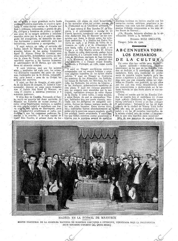 ABC MADRID 25-07-1922 página 5