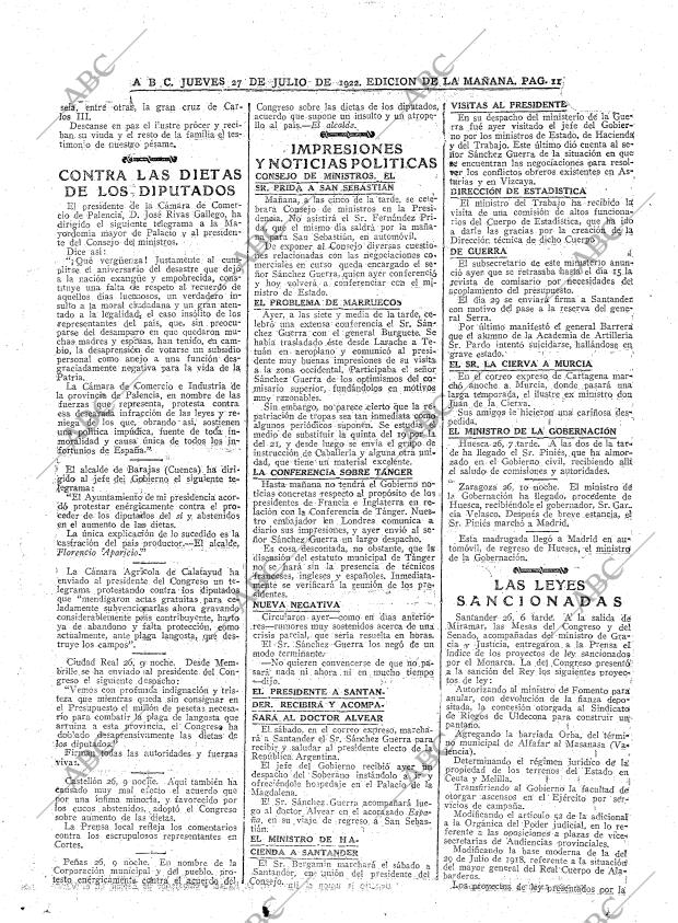 ABC MADRID 27-07-1922 página 11