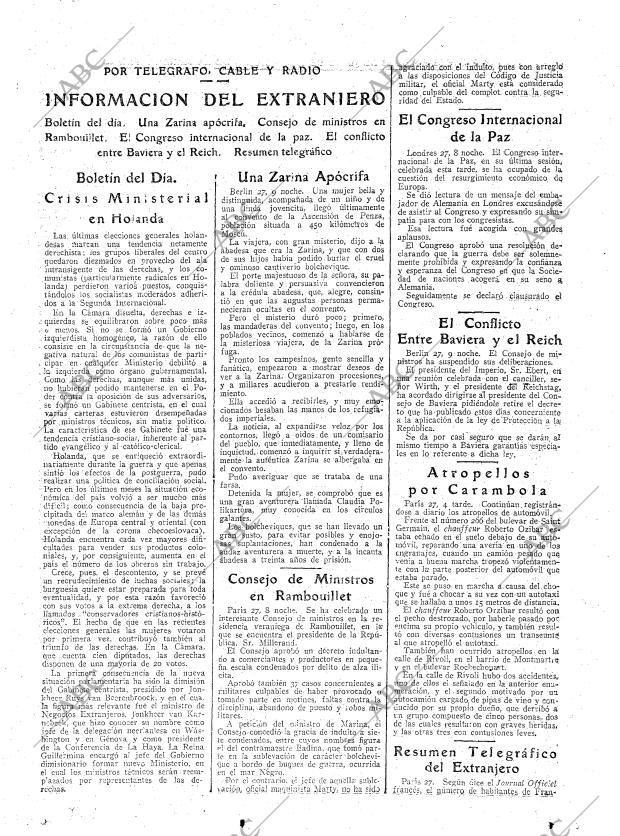 ABC MADRID 28-07-1922 página 15