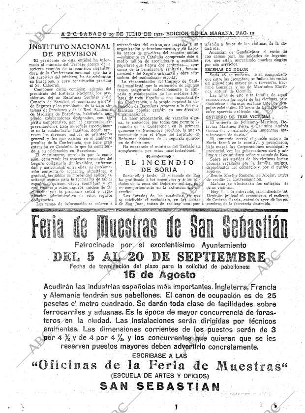 ABC MADRID 29-07-1922 página 10