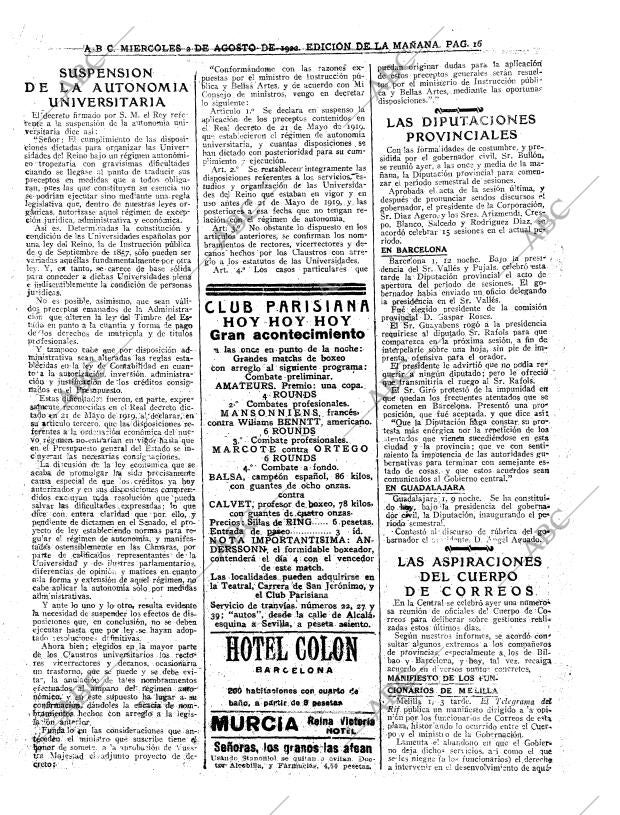 ABC MADRID 02-08-1922 página 16