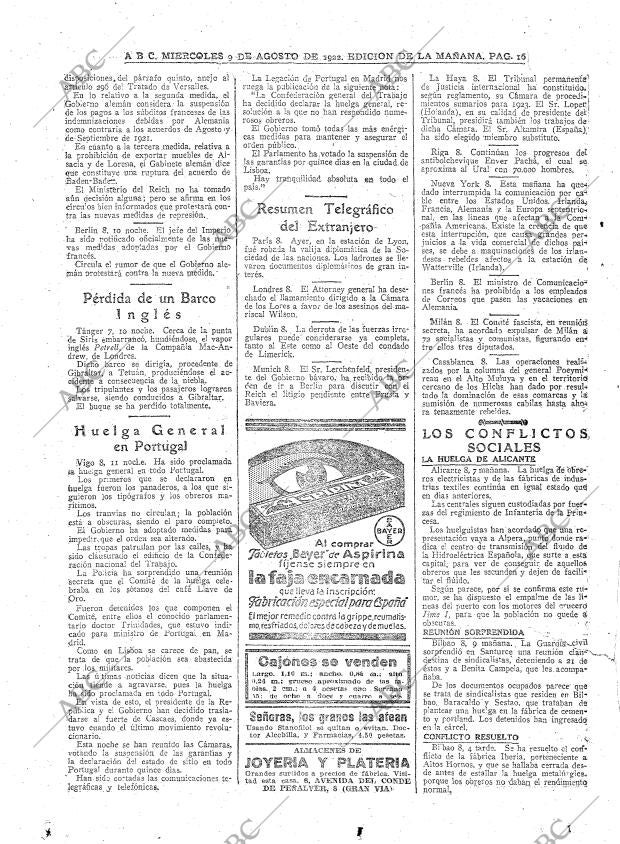ABC MADRID 09-08-1922 página 16