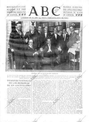 ABC MADRID 11-08-1922 página 1