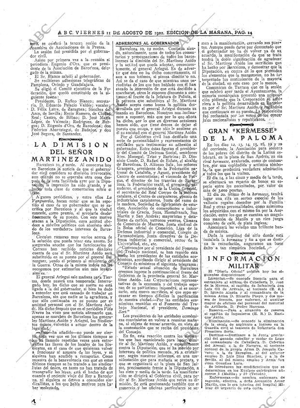 ABC MADRID 11-08-1922 página 14