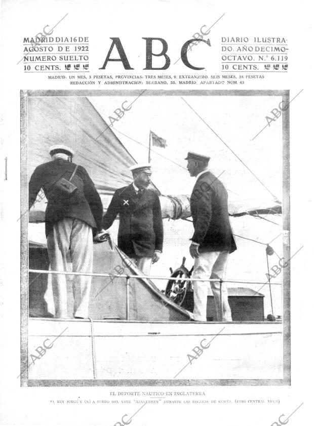 ABC MADRID 16-08-1922 página 1