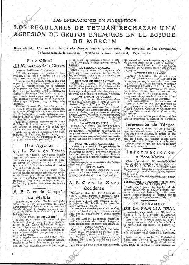 ABC MADRID 16-08-1922 página 9