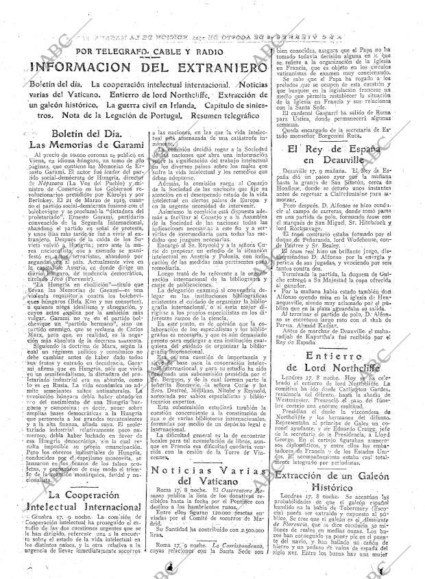 ABC MADRID 18-08-1922 página 13