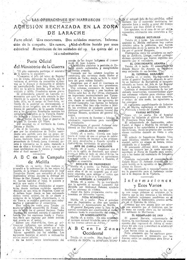 ABC MADRID 19-08-1922 página 13