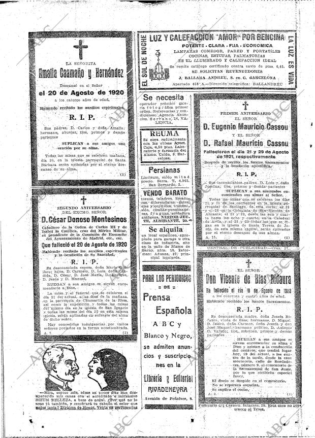 ABC MADRID 19-08-1922 página 22