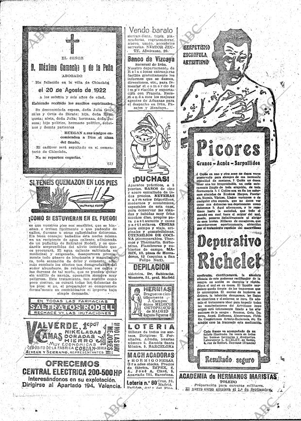 ABC MADRID 22-08-1922 página 29