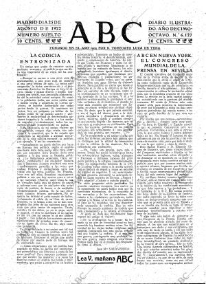 ABC MADRID 25-08-1922 página 3